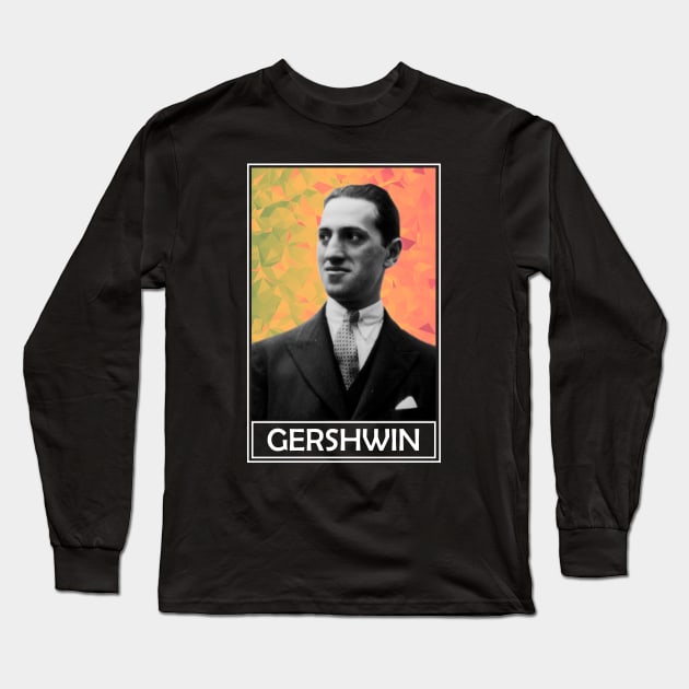 George Gershwin Long Sleeve T-Shirt by TheMusicophile